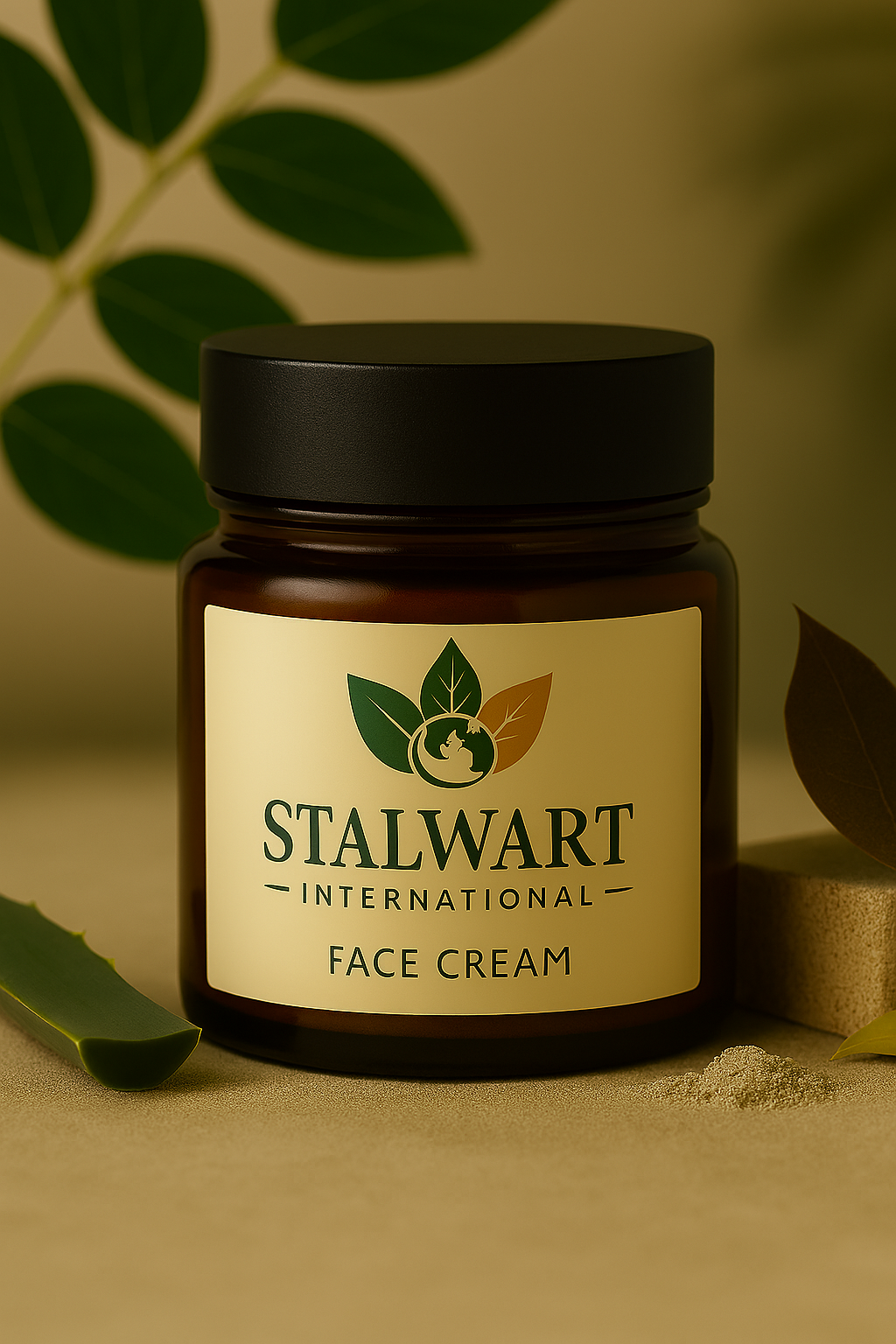 Stalwart International face moisturizer jar